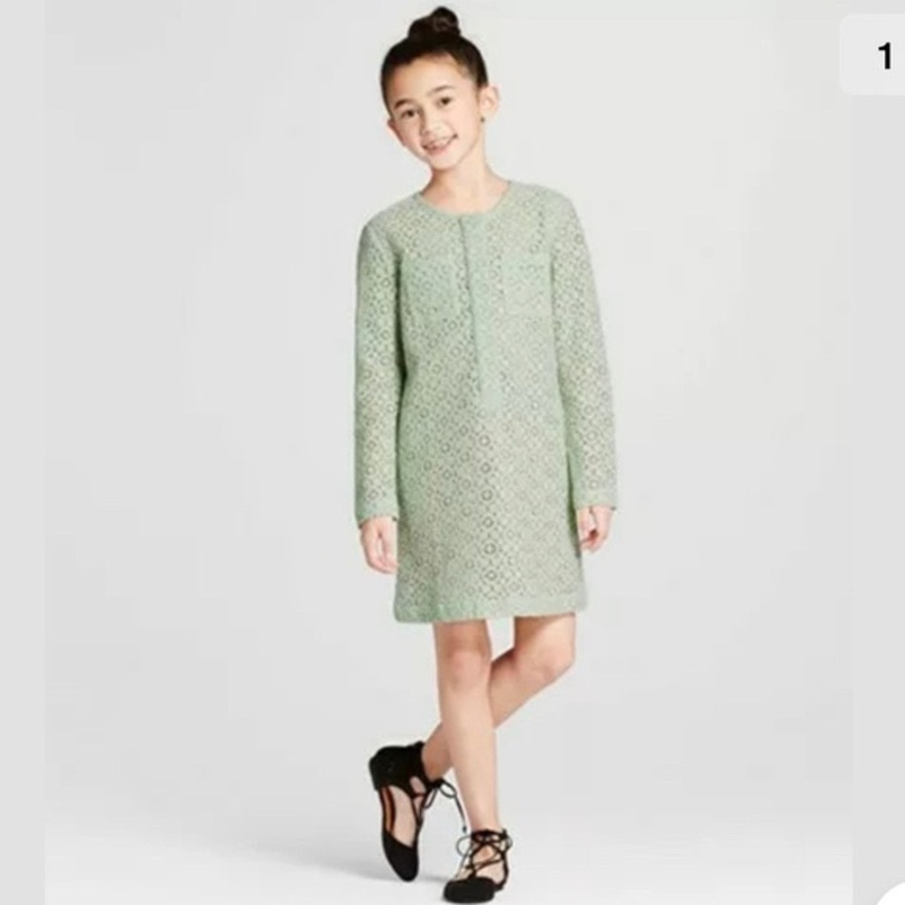 Victoria Beckham for Target Green Crochet Dress